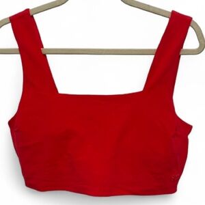 Albion Red Square Neck Swim Top Size XL